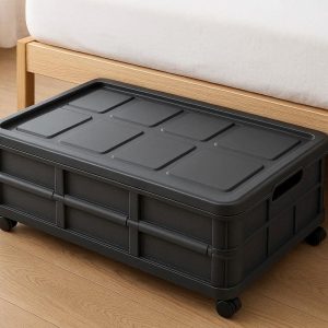 Collapsible Under Bed Storage Box with Wheels for Heavy Items