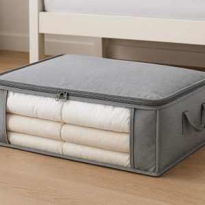 Under Bed Storage Bag with Clear Window for Linens and Bedding