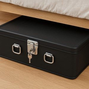 Under Bed Storage Chest with Lock for Valuables and Documents
